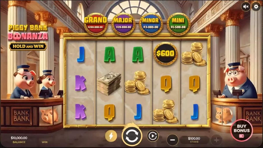 Piggy Bank Bonanza jackpot Grand