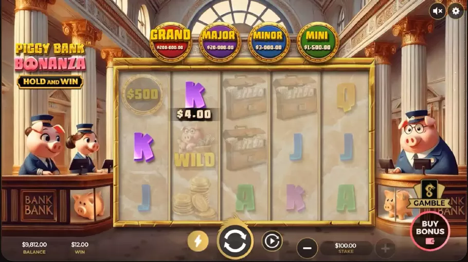 Piggy Bank Bonanza funkcja Buy Bonus